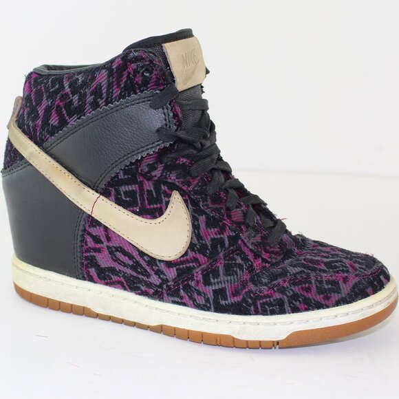 Nike Dunk Sky High Premium Purple Tribal Trainer Wedges (EU 36.5/ US 6) - Picture 1 of 9